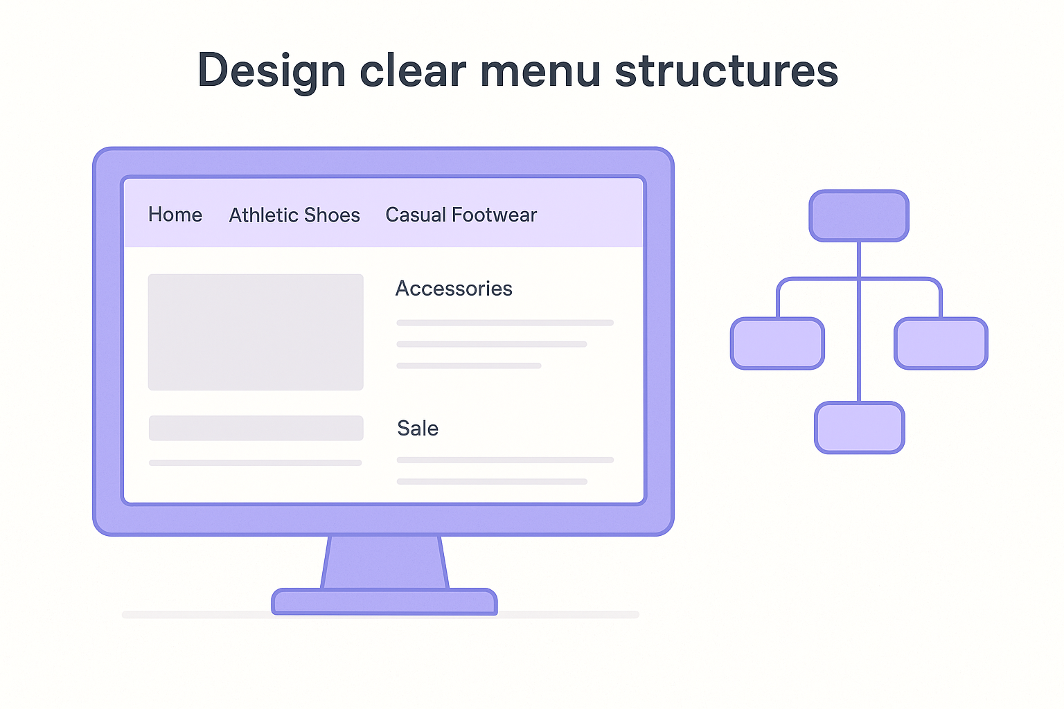 Design clear menu structures