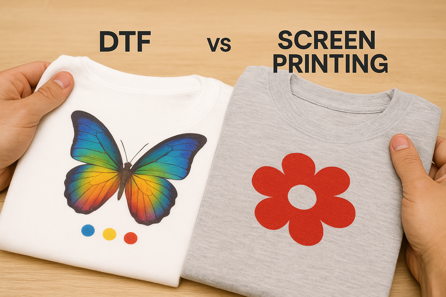 How DTF compares to screen printing and DTG