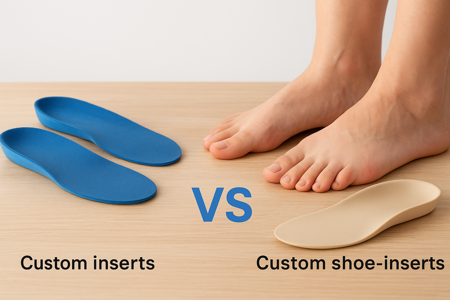 Custom inserts vs. over-the-counter shoe inserts