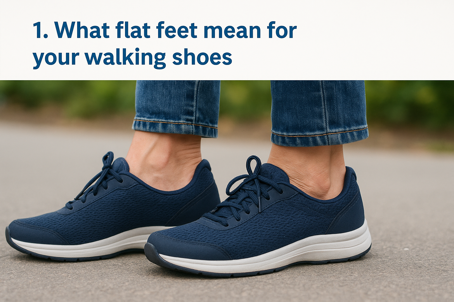1. What flat feet mean for your walking shoes