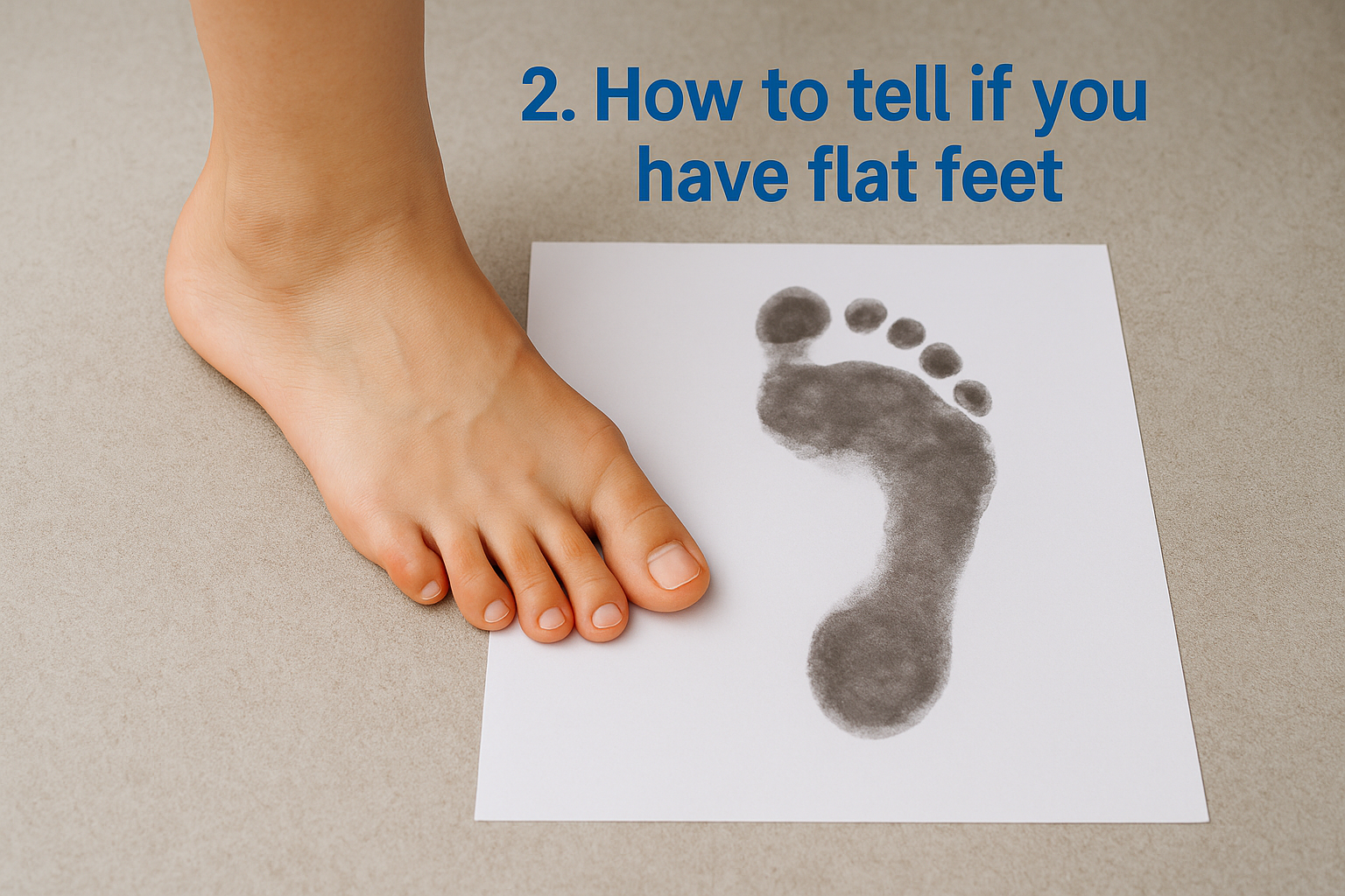 2. How to tell if you have flat feet