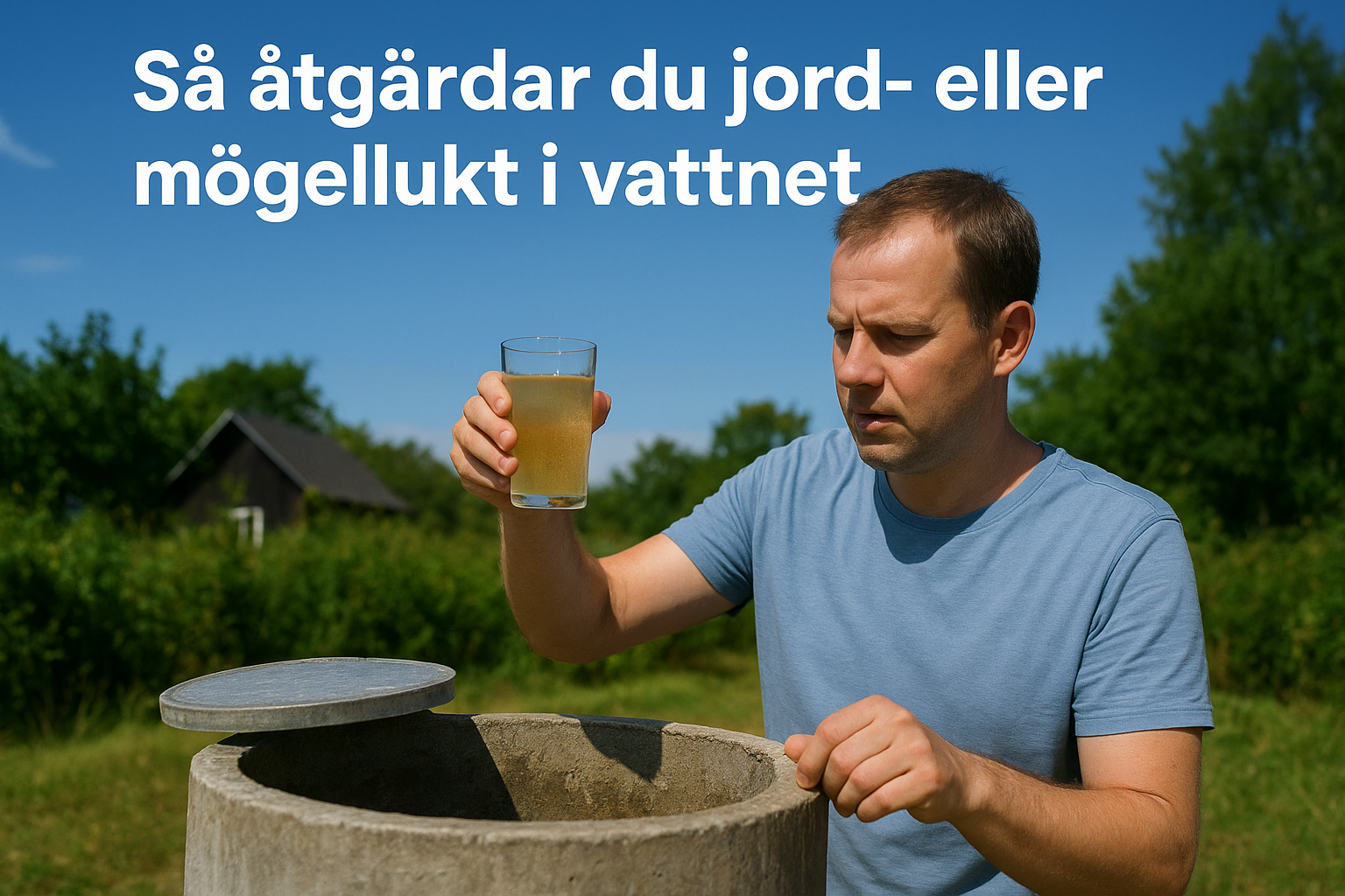 Så åtgärdar du jord- eller mögellukt i vattnet