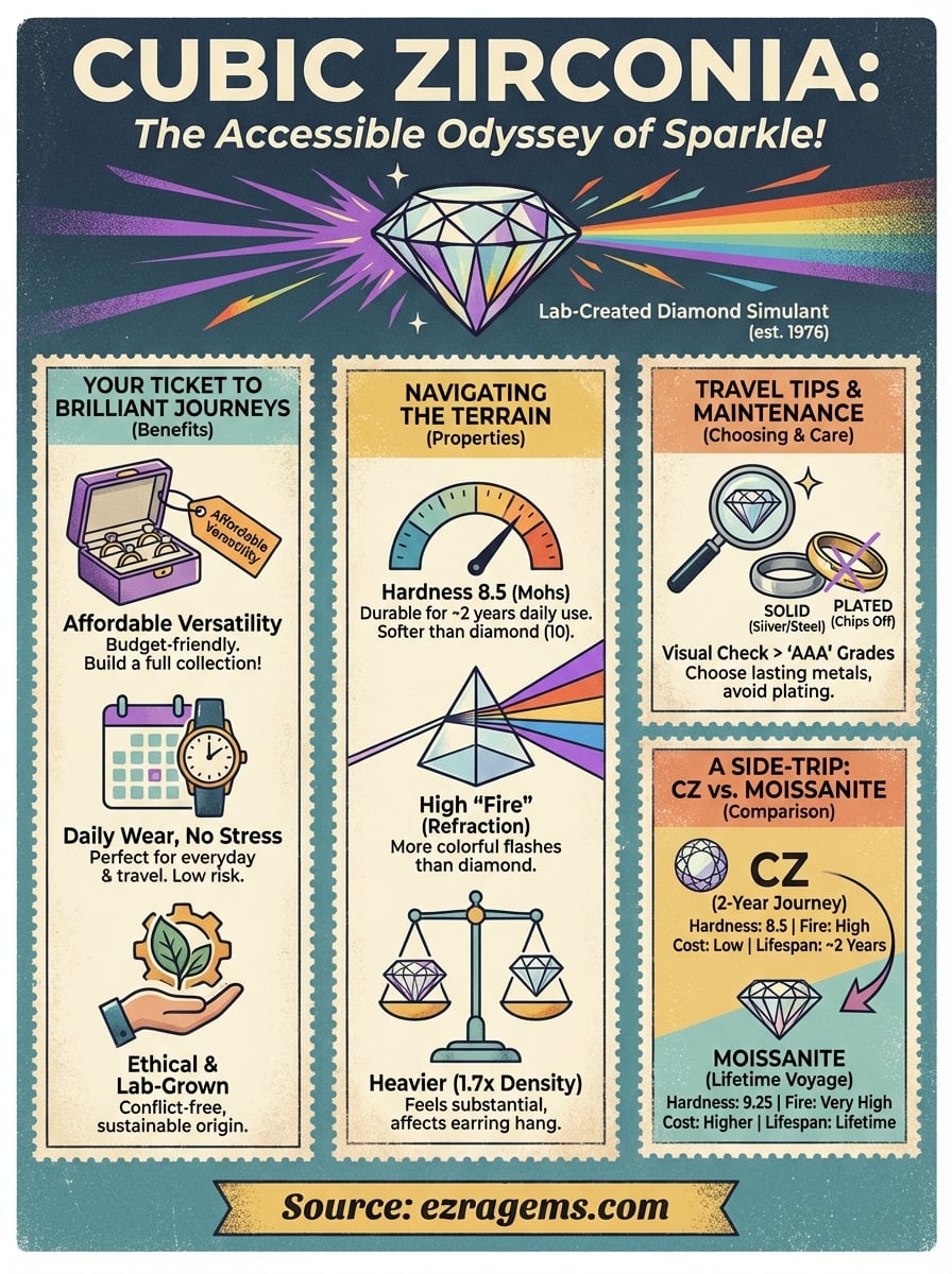 cubic zirconia infographic