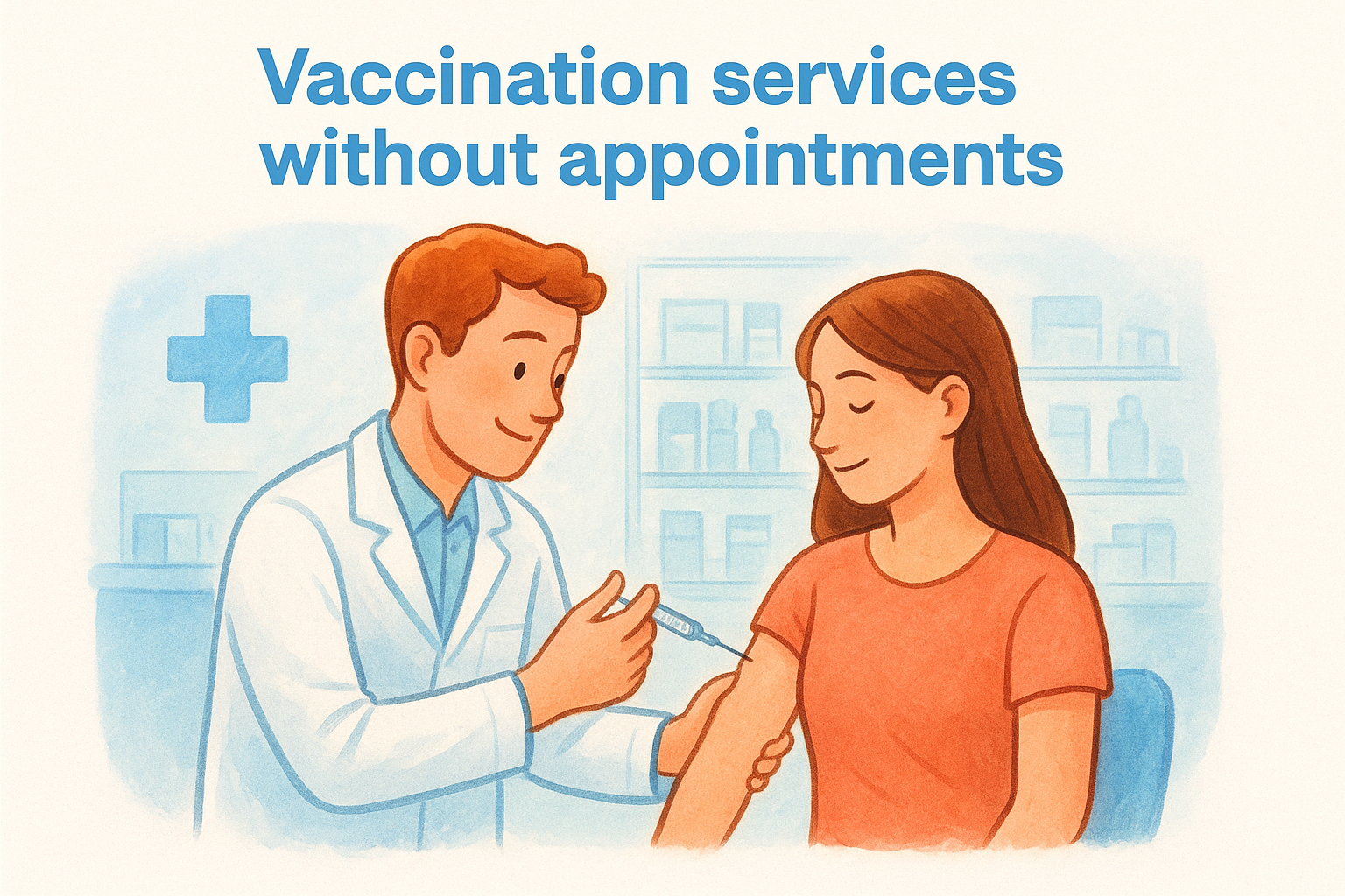 Vaccination services without appointments