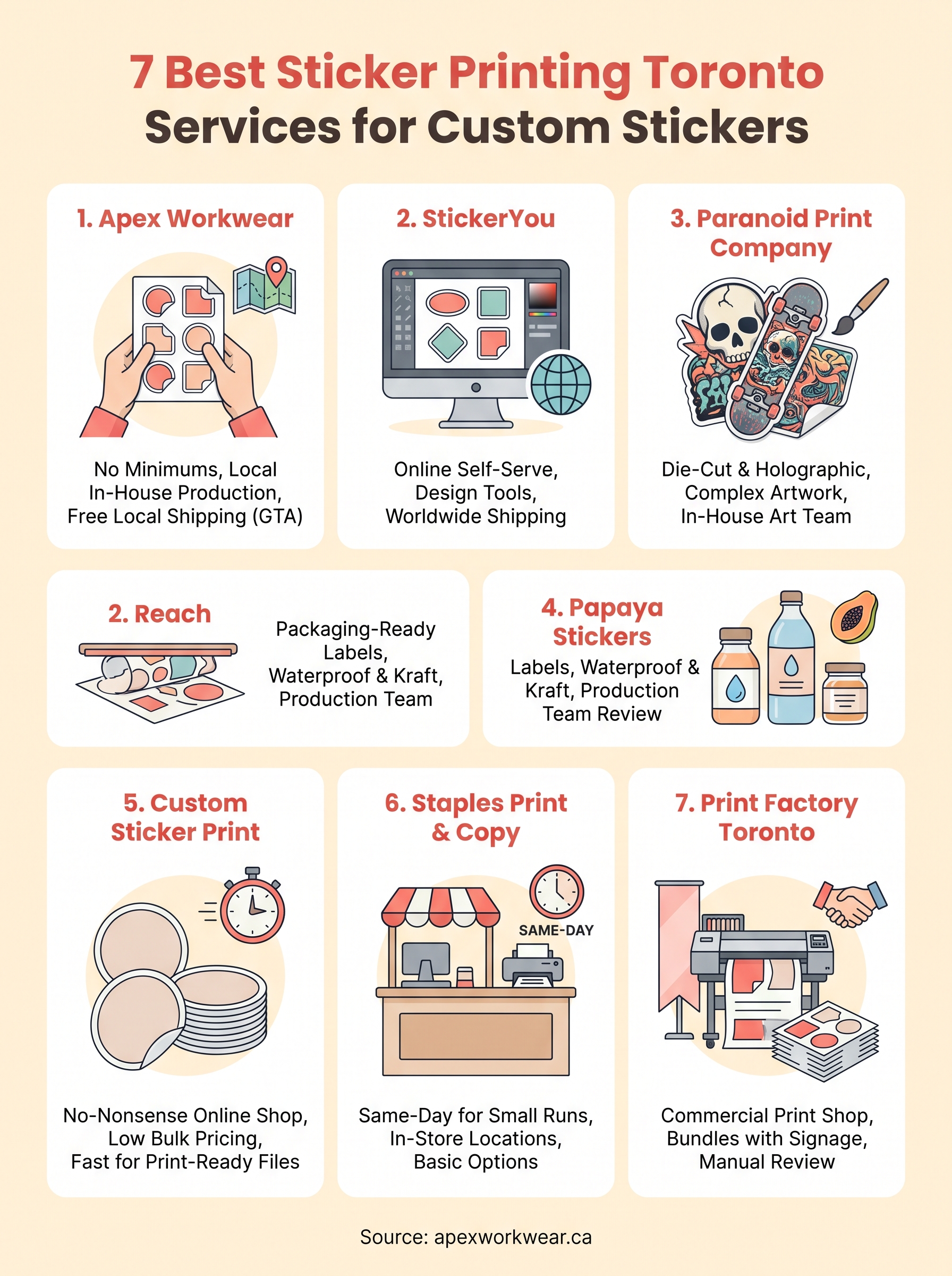 sticker printing toronto infographic