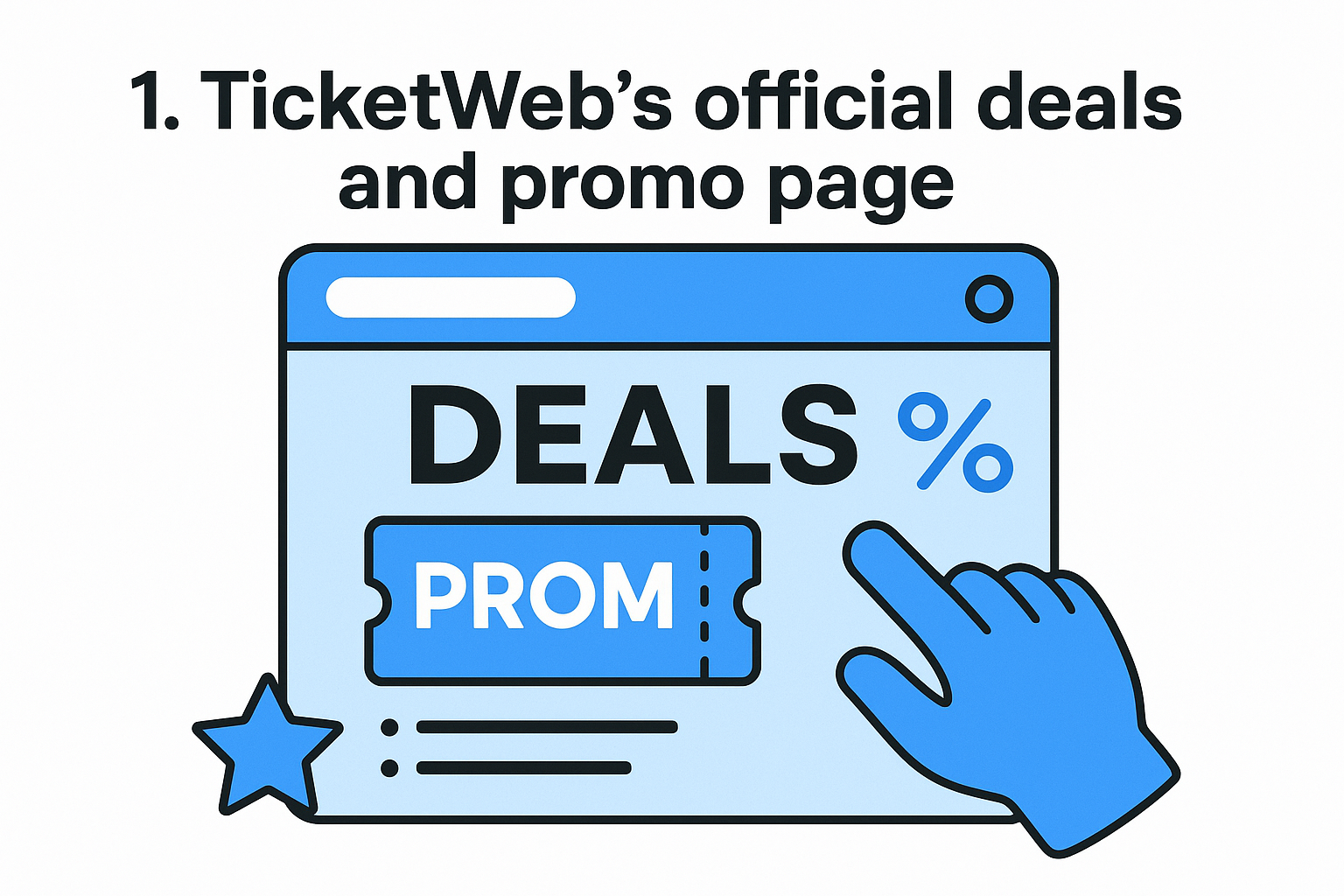 1. TicketWeb's official deals and promo page