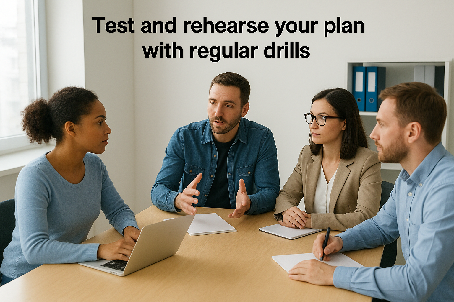 4. Test and rehearse your plan with regular drills