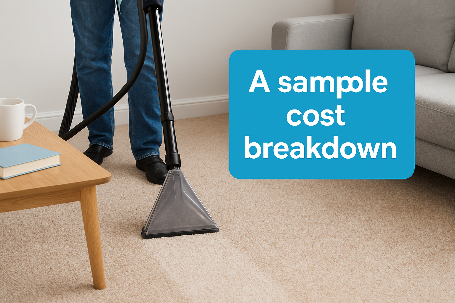 A sample cost breakdown