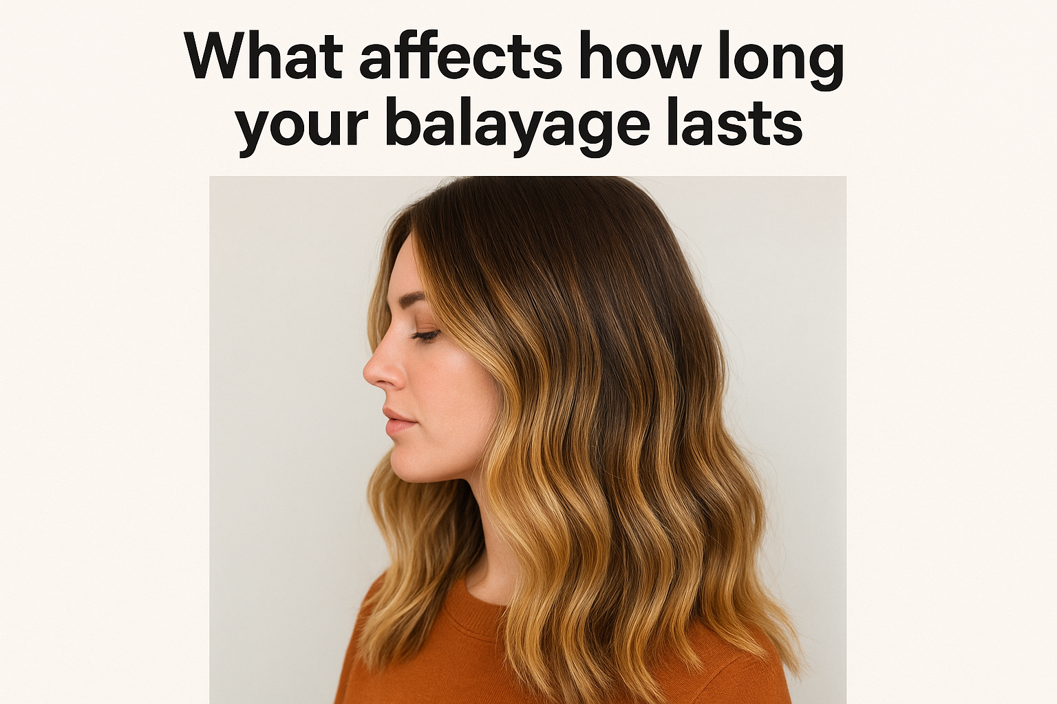 What affects how long your balayage lasts