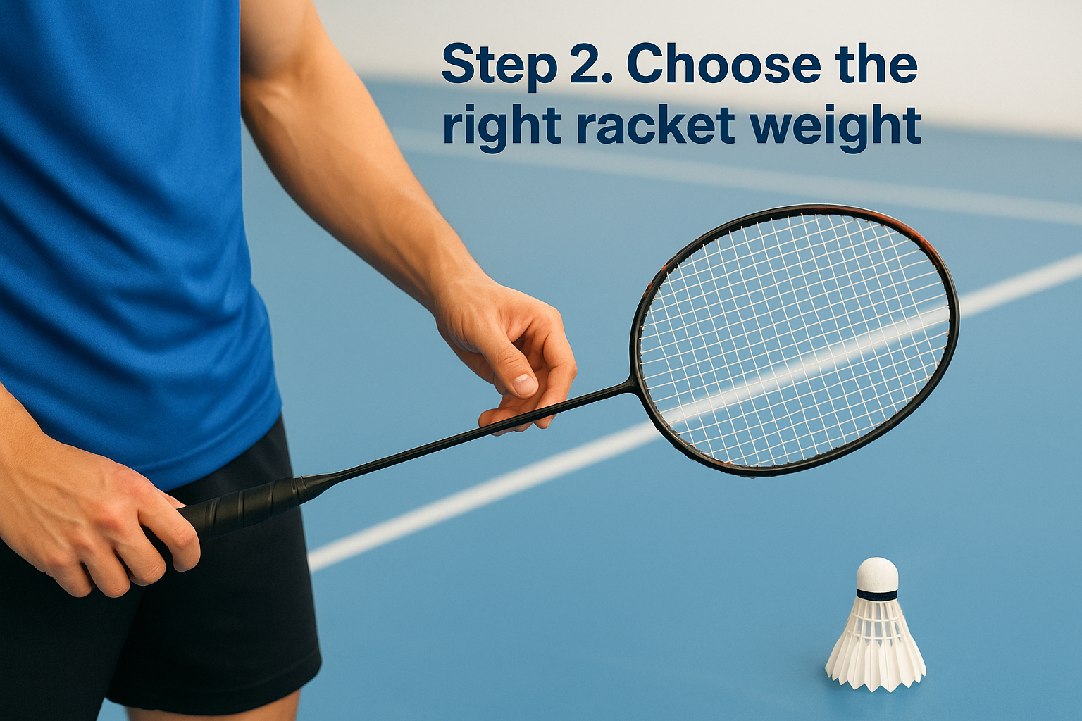 Step 2. Choose the right racket weight