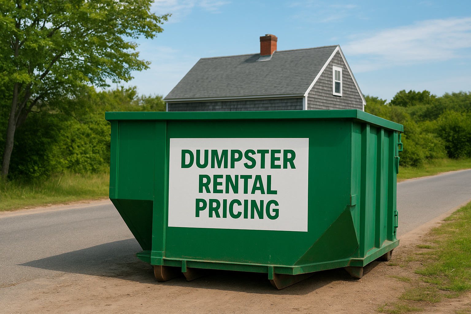 What dumpster rental pricing looks like on Cape Cod