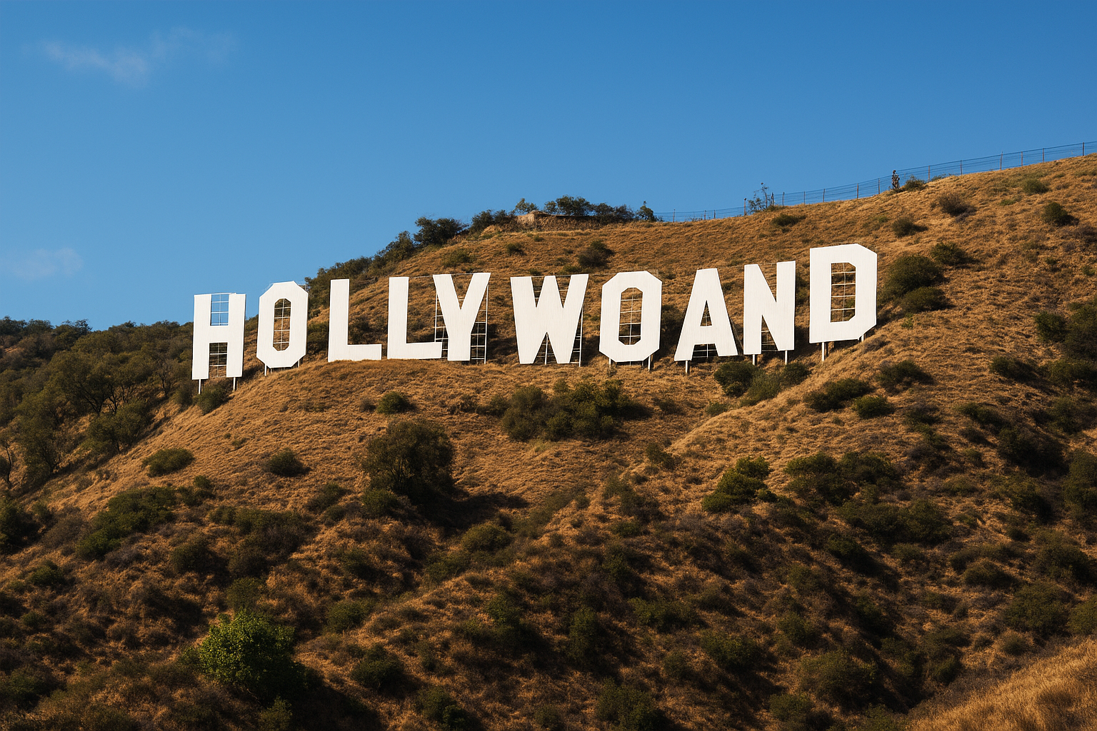 1. The Hollywood sign began as a real estate ad