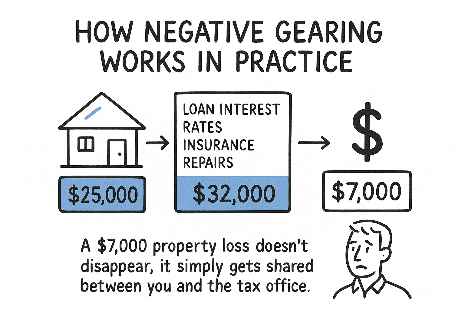 How negative gearing works in practice