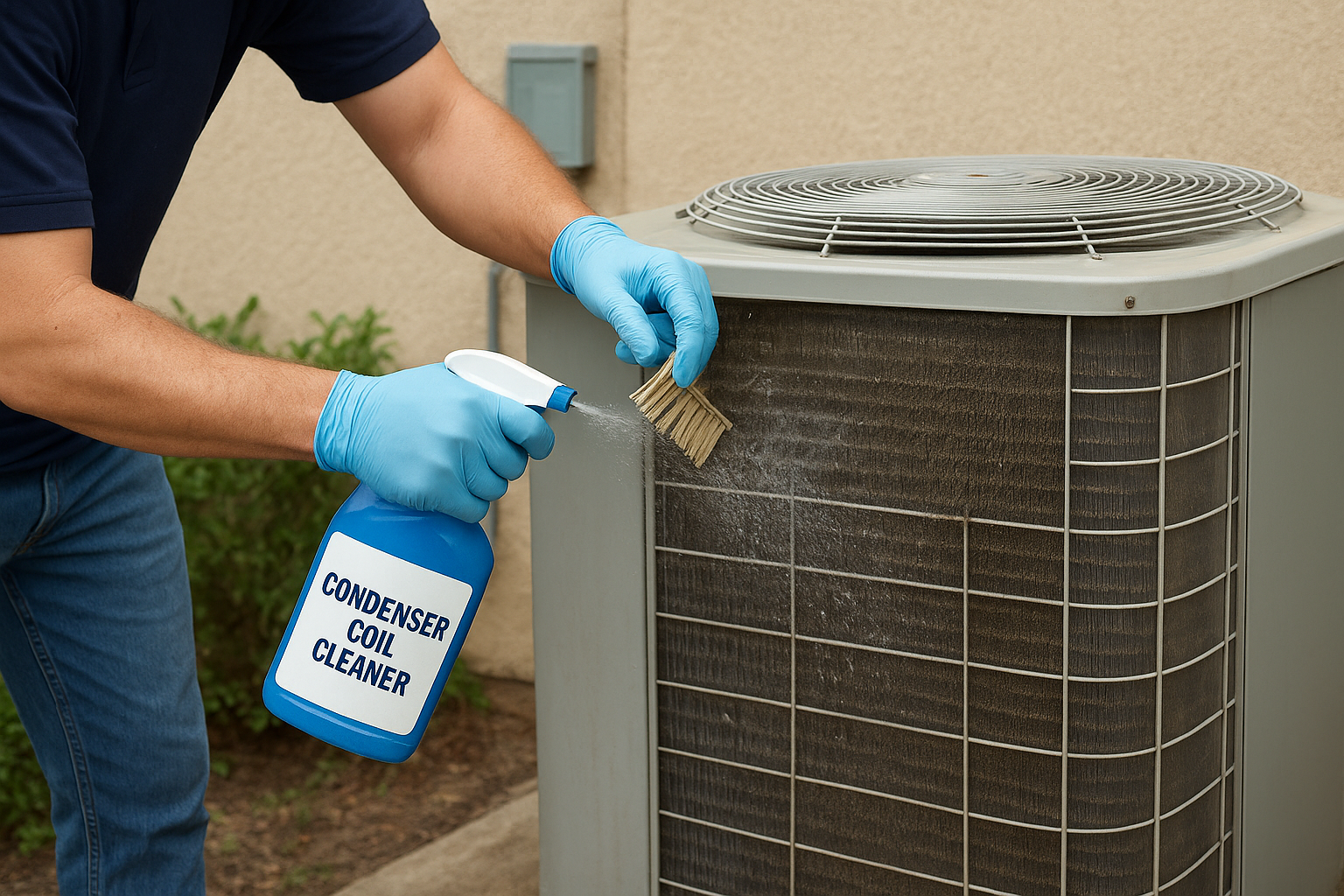 How to use condenser coil cleaner the right way