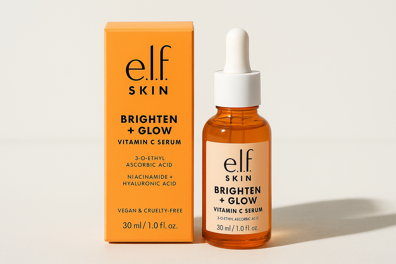 10. Elf Skin Brighten + Glow vitamin C serum