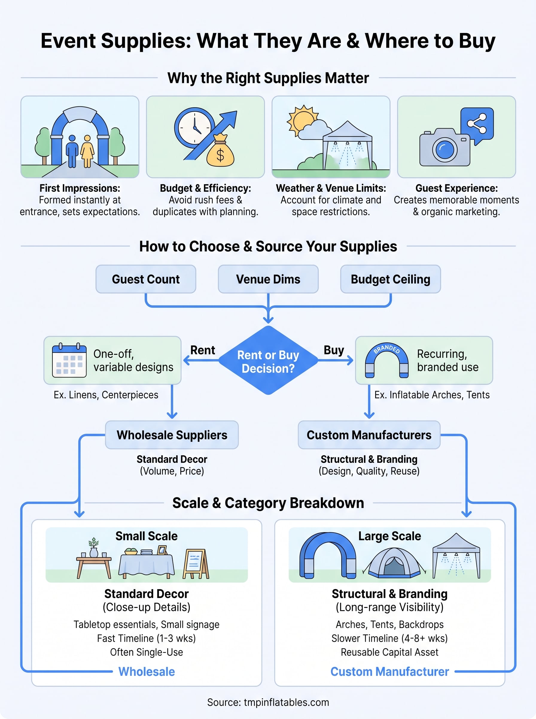 event supplies infographic