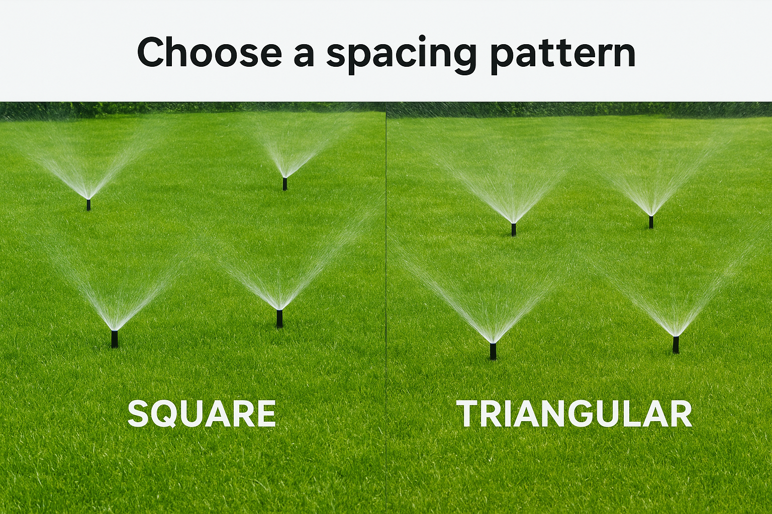 Choose a spacing pattern