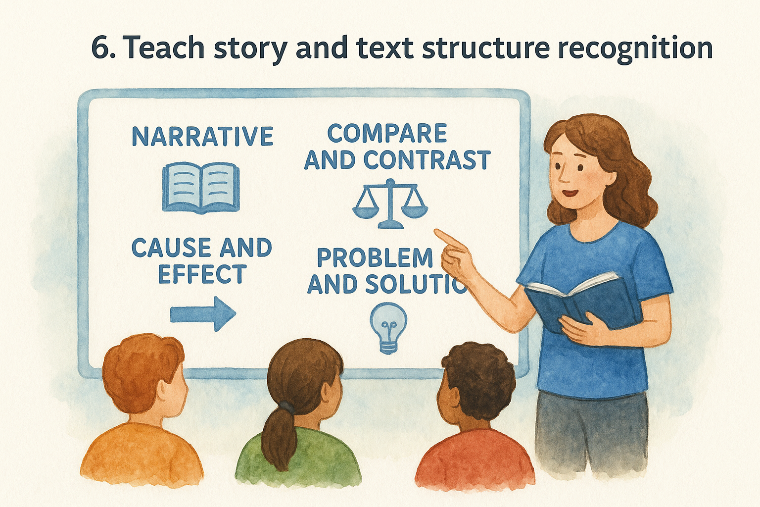 6. Teach story and text structure recognition