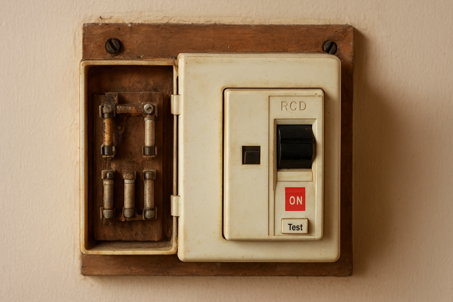 Outdated fuse boxes and missing RCD protection