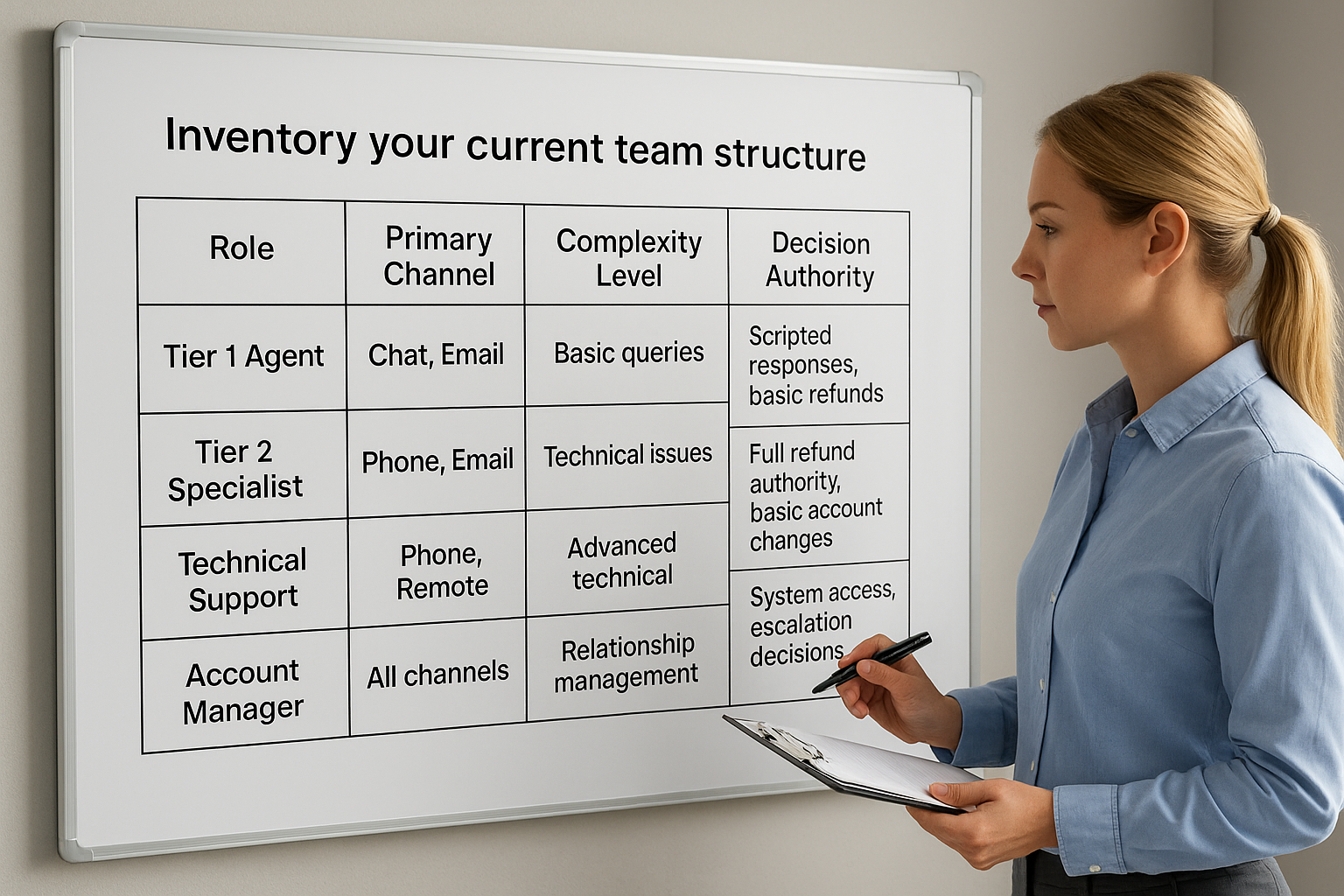 Inventory your current team structure