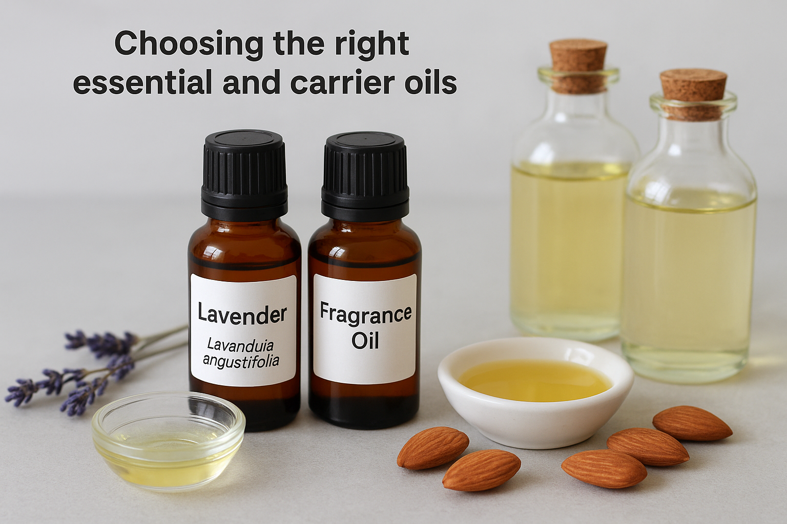 Choosing the right essential and carrier oils