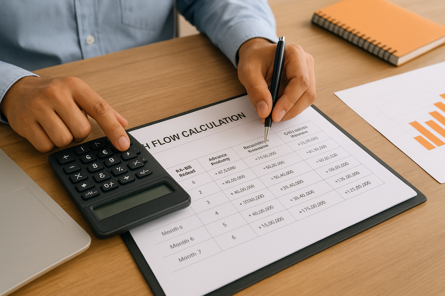 A sample cash flow calculation walkthrough