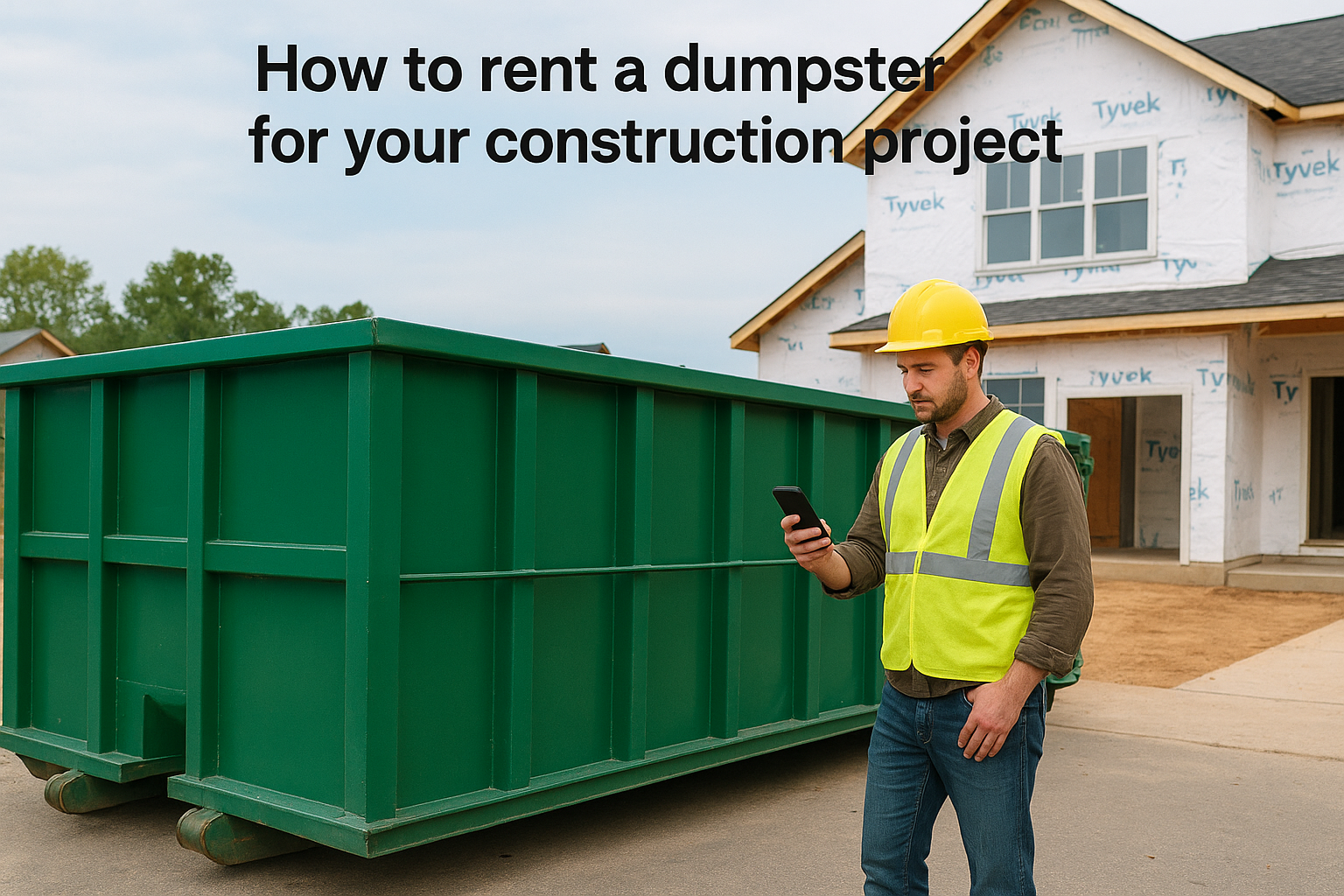 How to rent a dumpster for your construction project