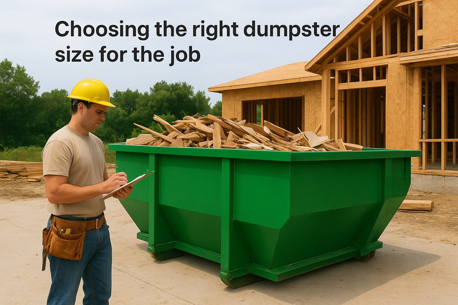 Choosing the right dumpster size for the job