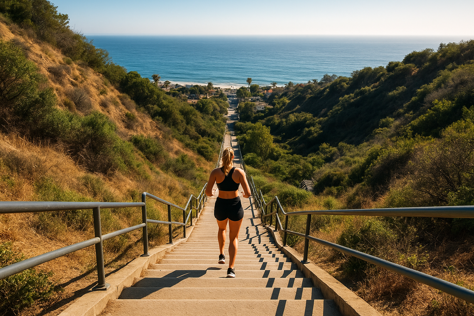 6. The Santa Monica Stairs, a locals-only workout with a view