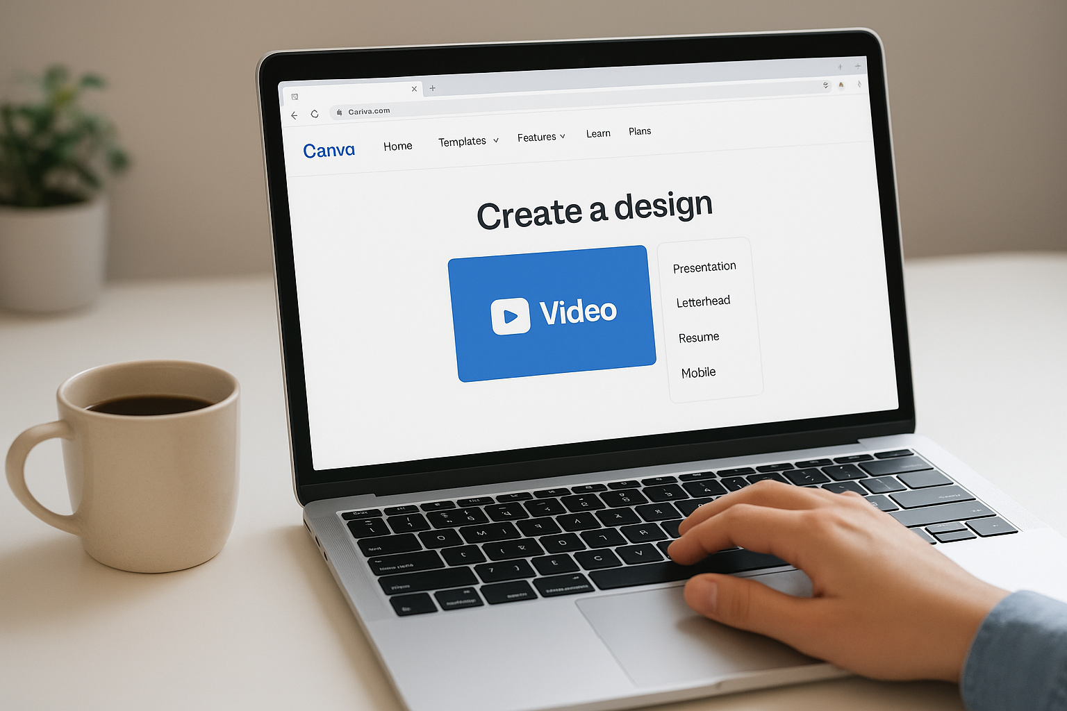 On the web browser