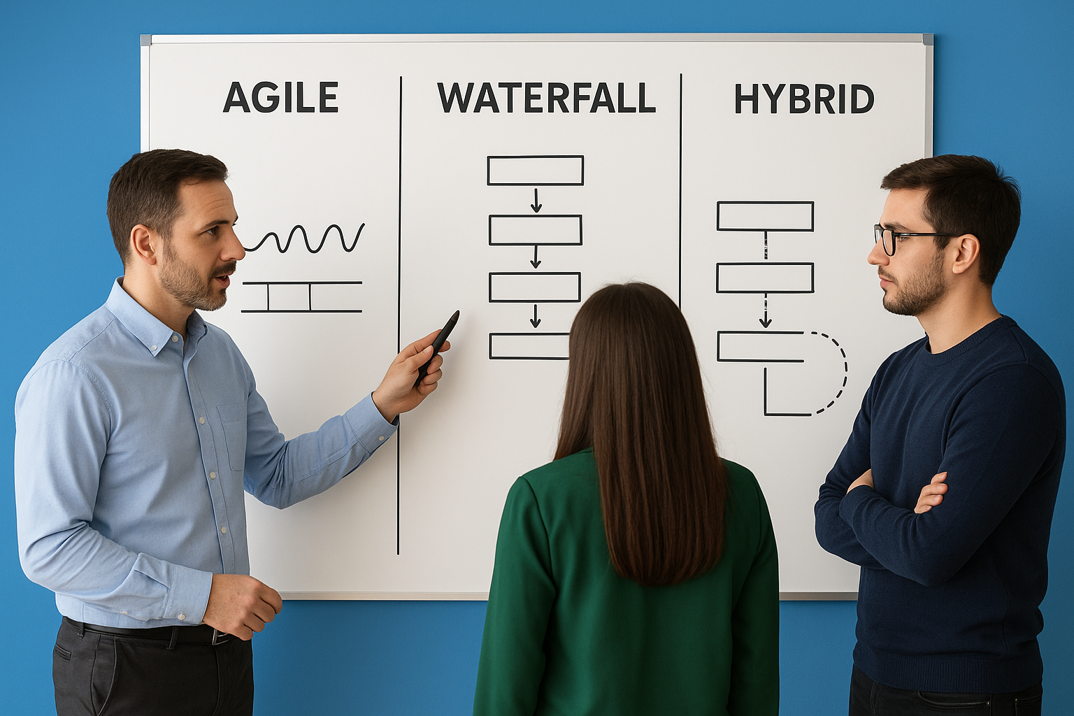 Choosing a methodology: agile, waterfall, or hybrid
