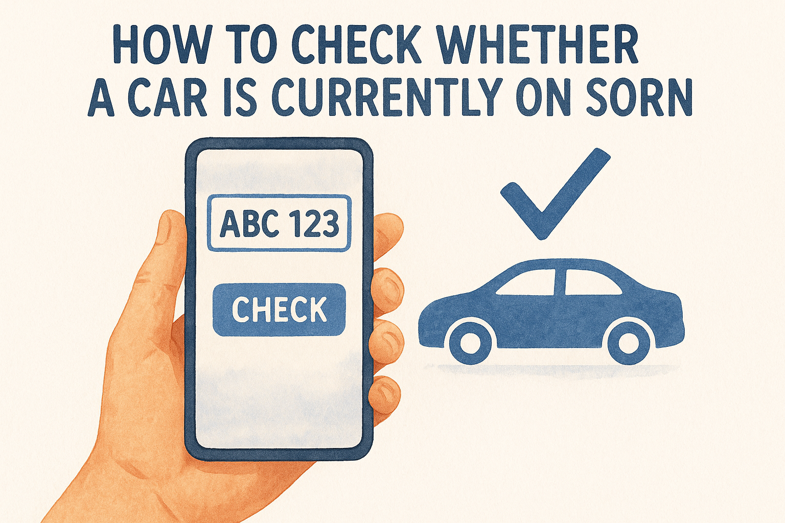 How to check whether a car is currently on SORN