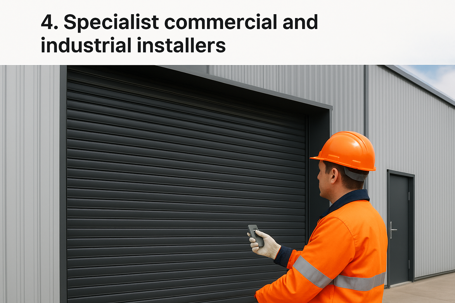 4. Specialist commercial and industrial installers
