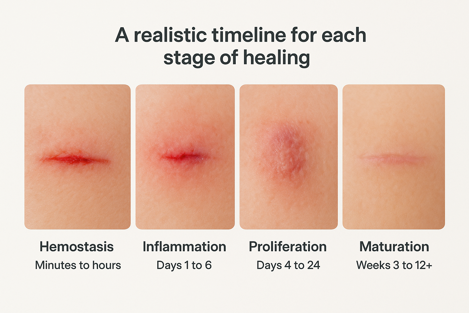 A realistic timeline for each stage of healing