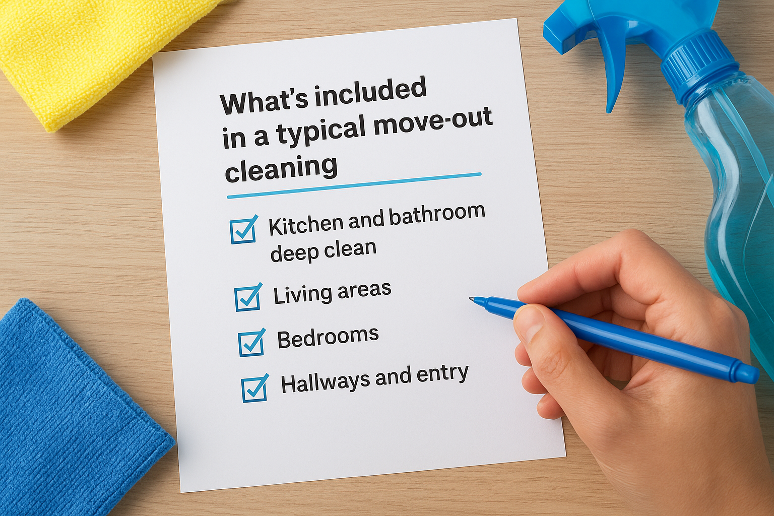 What's included in a typical move-out cleaning