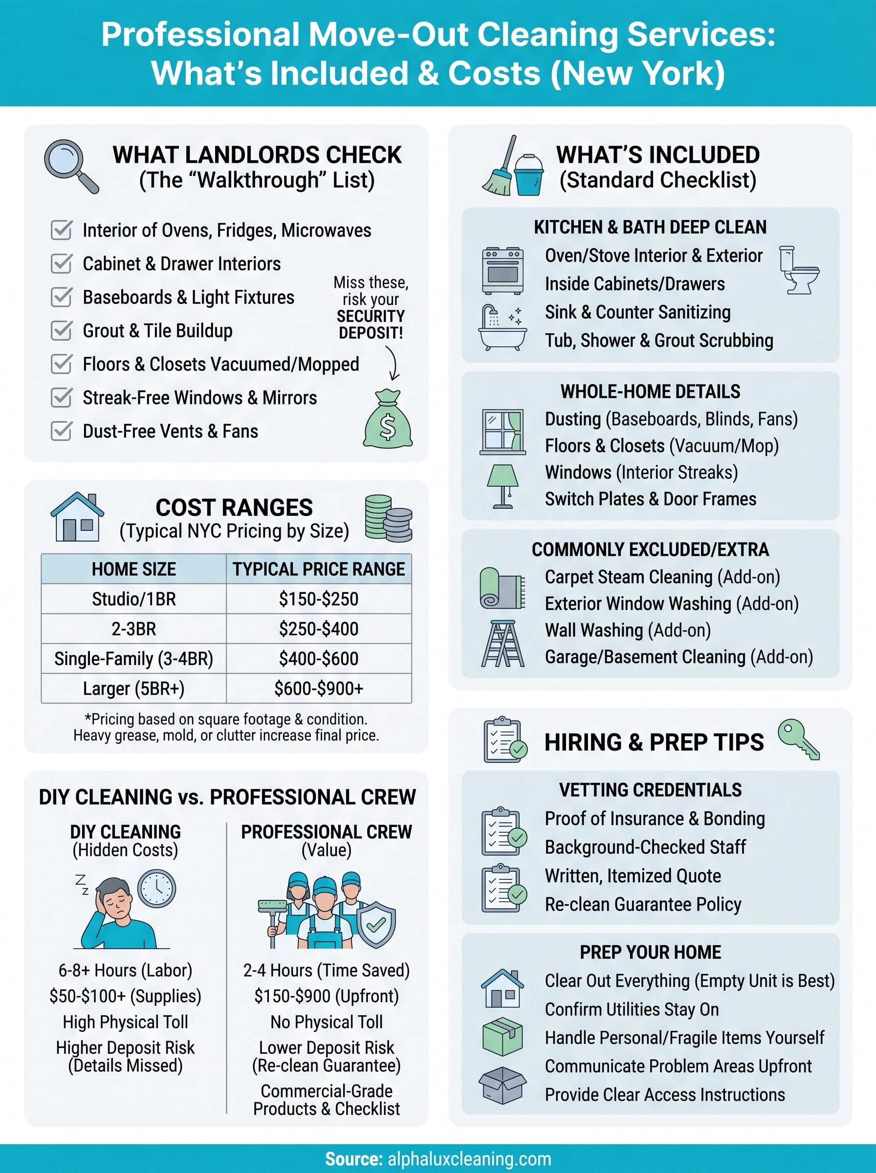 professional move out cleaning services infographic