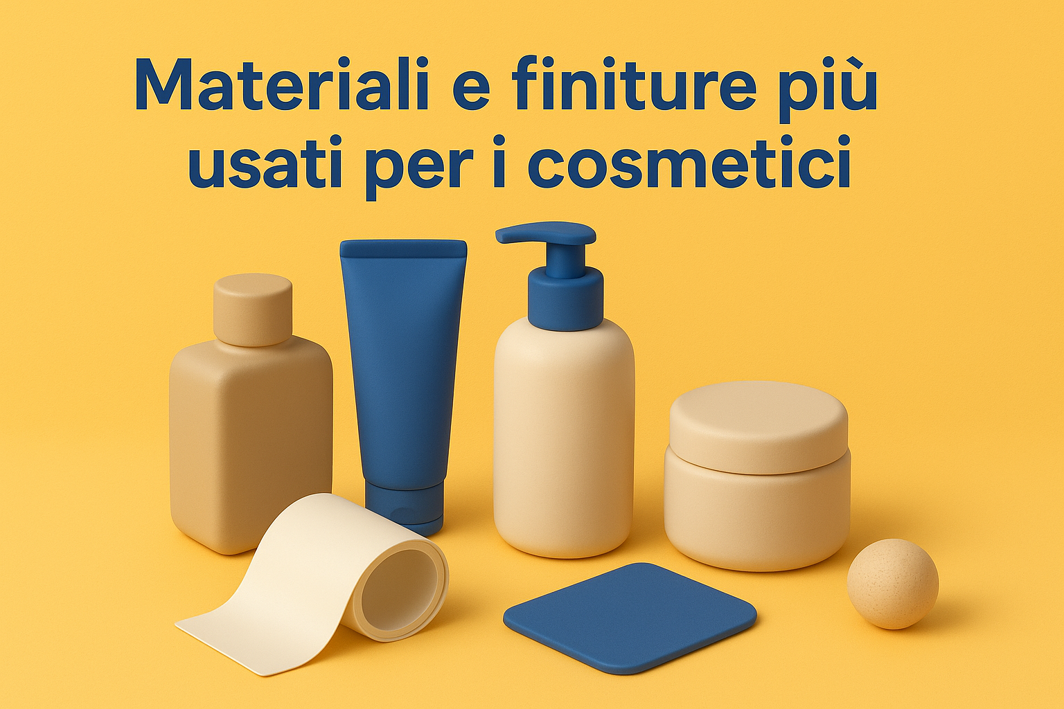 Materiali e finiture più usati per i cosmetici