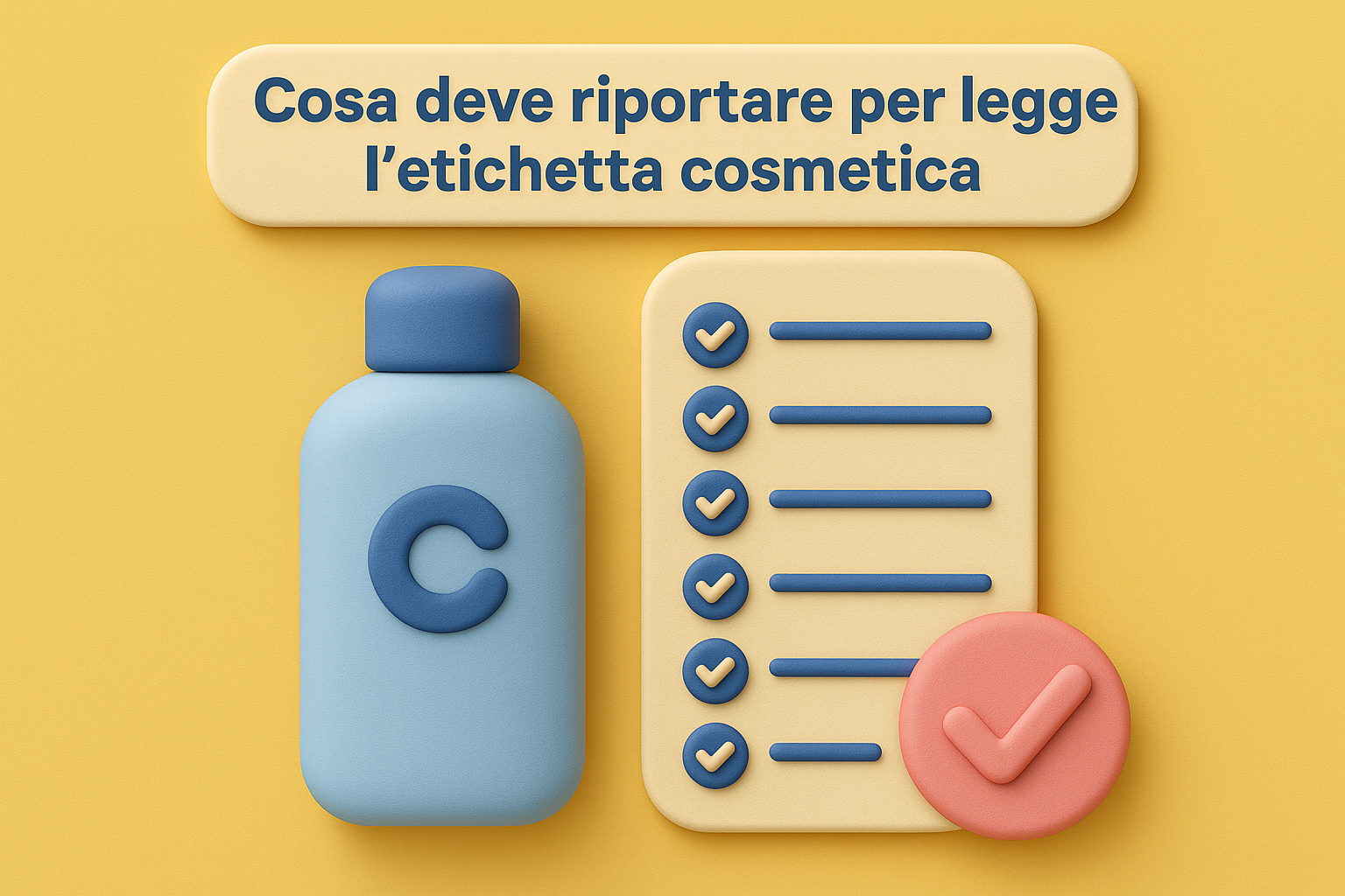 Cosa deve riportare per legge l'etichetta cosmetica