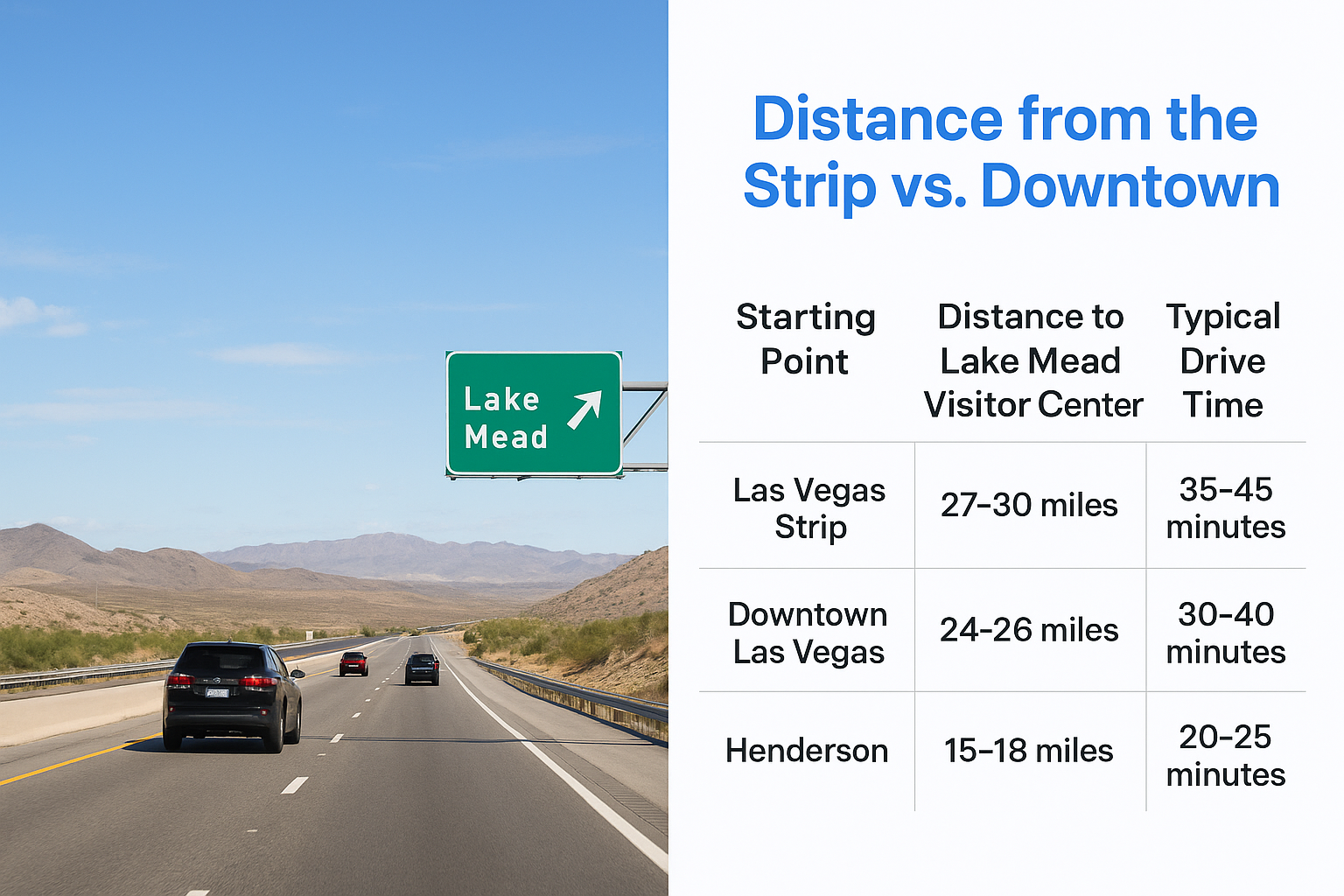 Distance from the Strip vs. Downtown