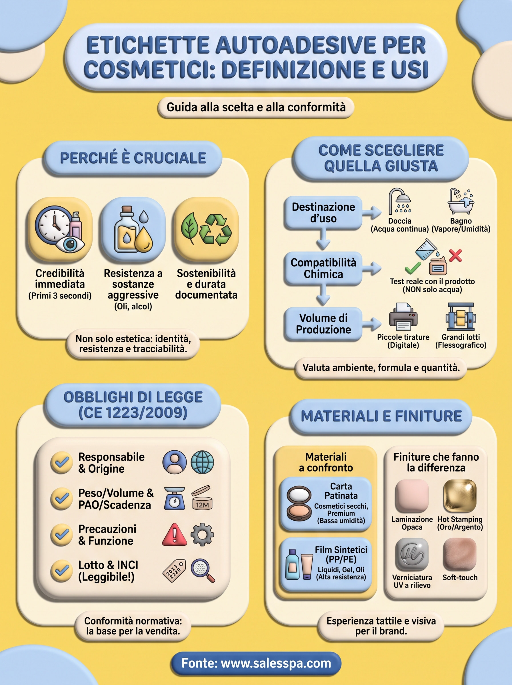 etichette autoadesive per cosmetici infographic