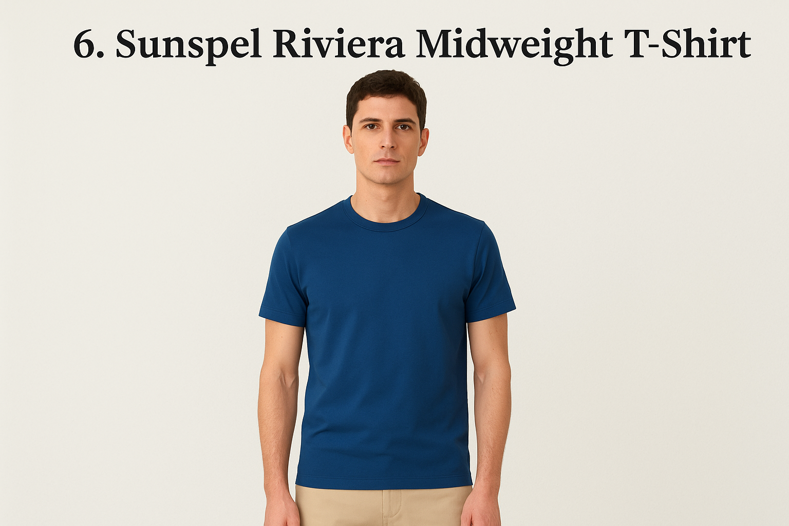 6. Sunspel Riviera Midweight T-Shirt