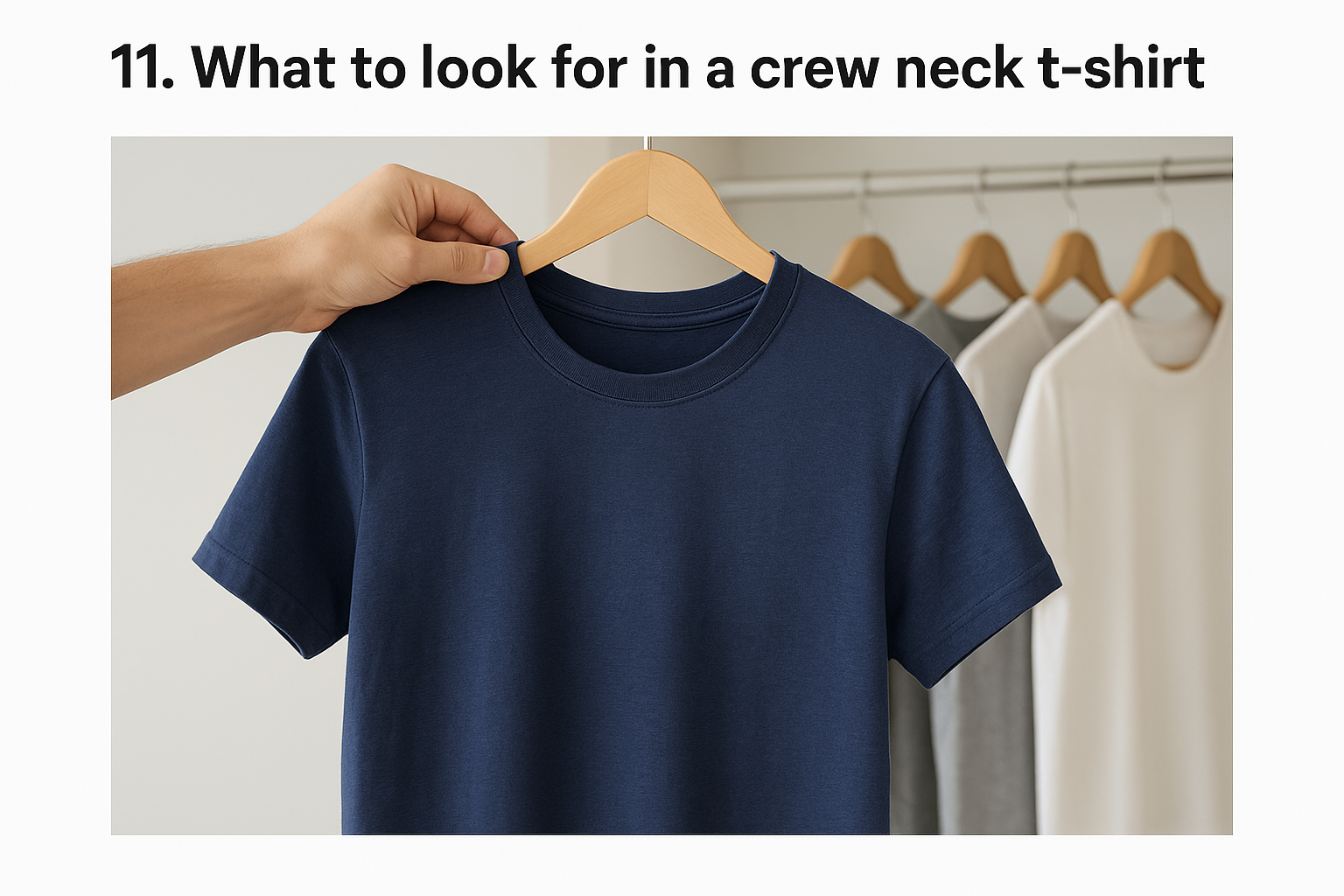 11. What to look for in a crew neck t-shirt