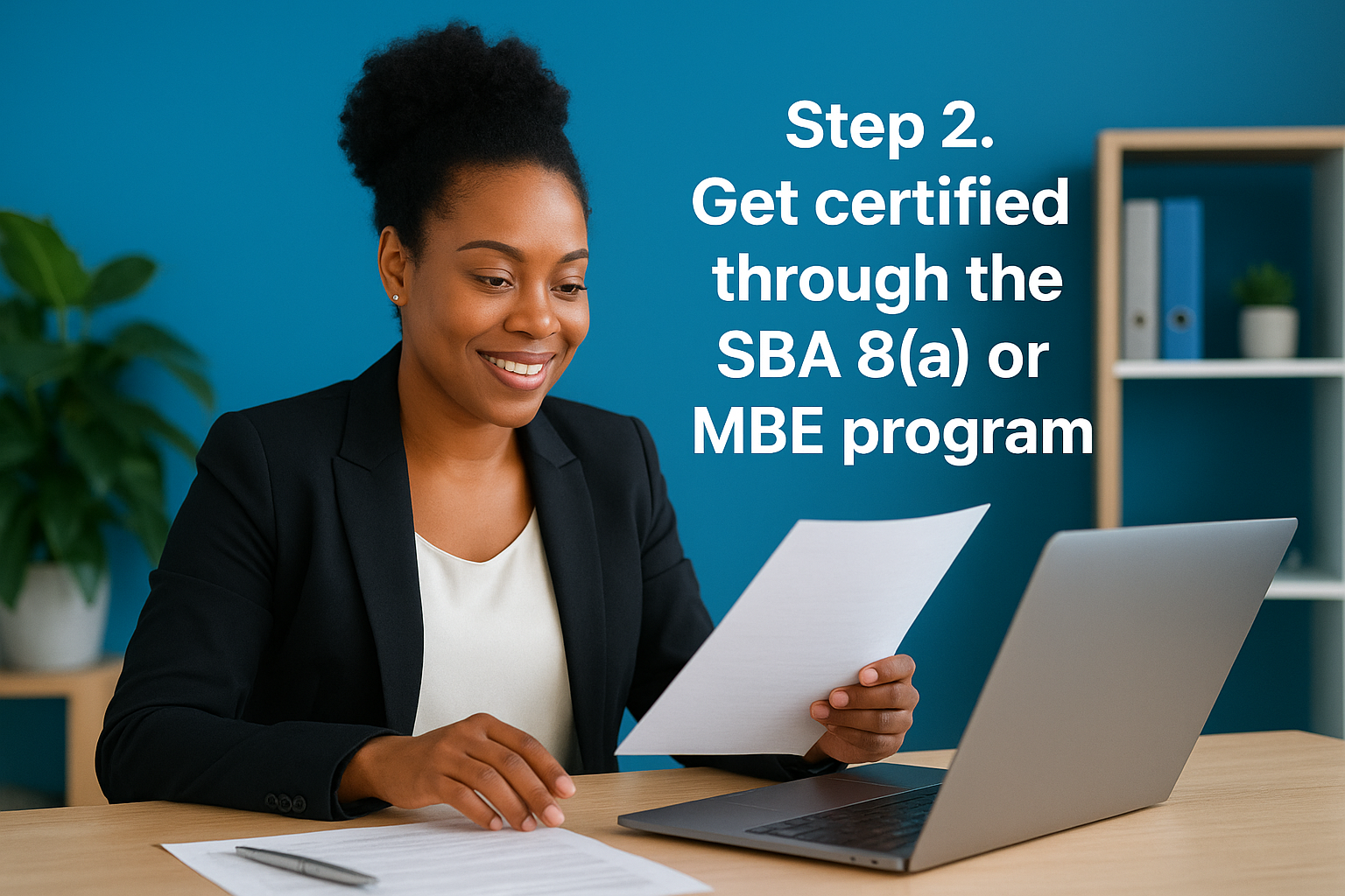 Step 2. Get certified through the SBA 8(a) or MBE program