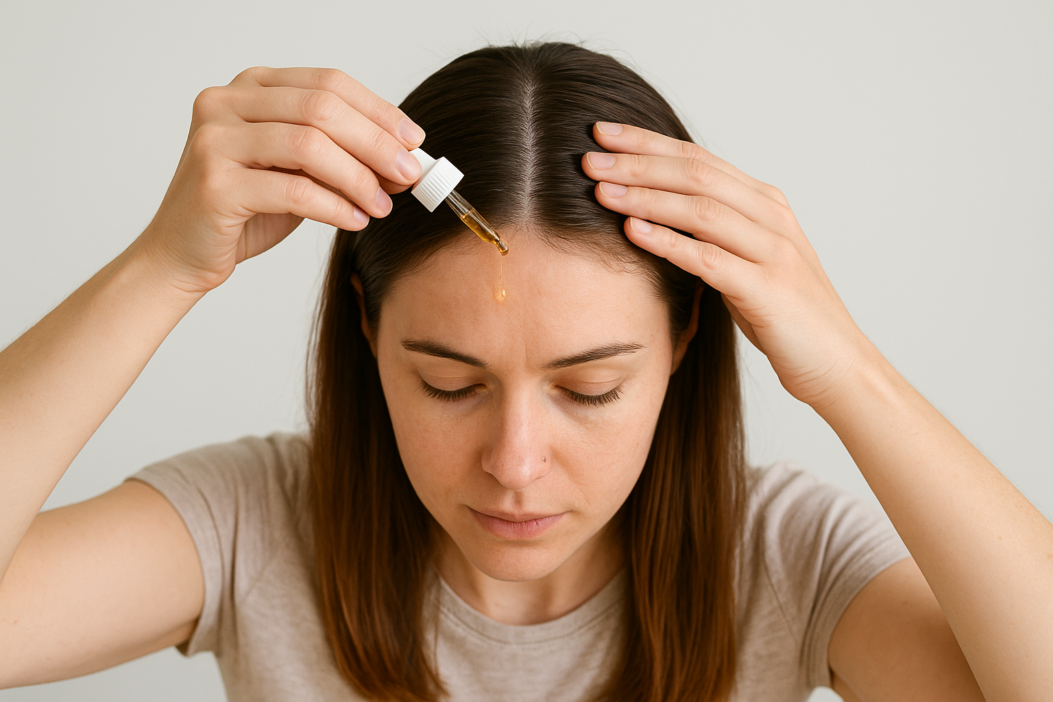 Apply oil to your scalp for targeted treatment