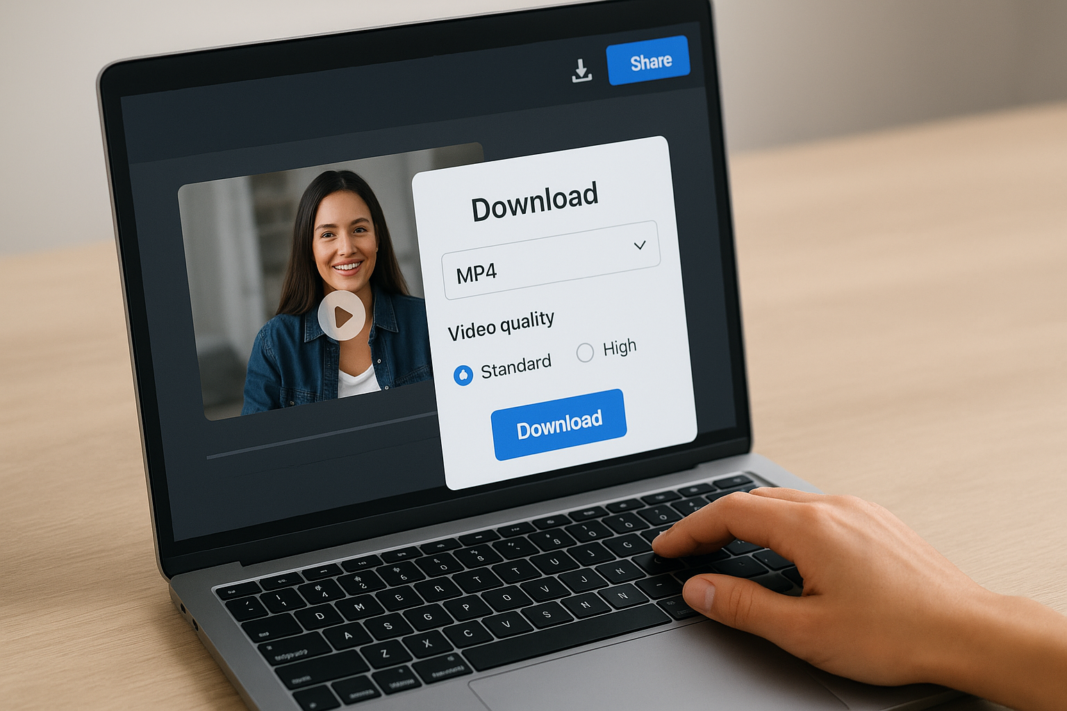 Download your video file
