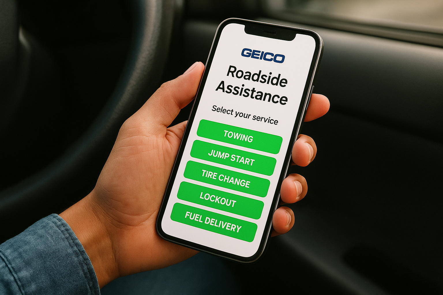 Use the GEICO mobile app