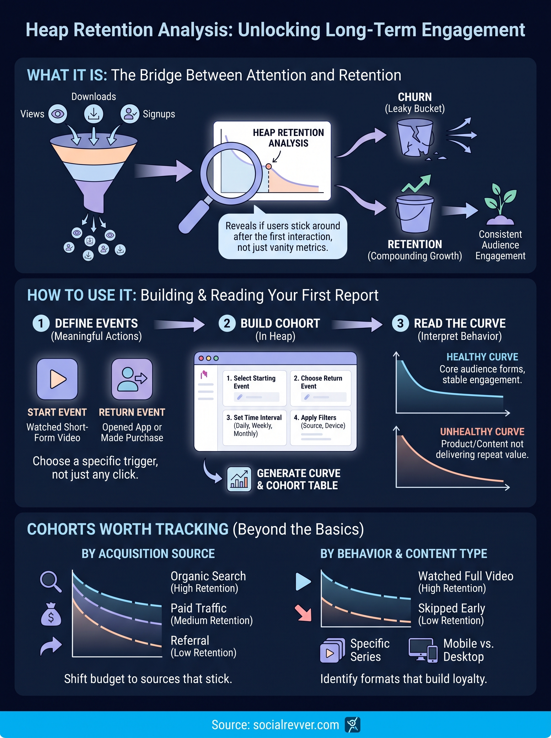 heap retention analysis infographic