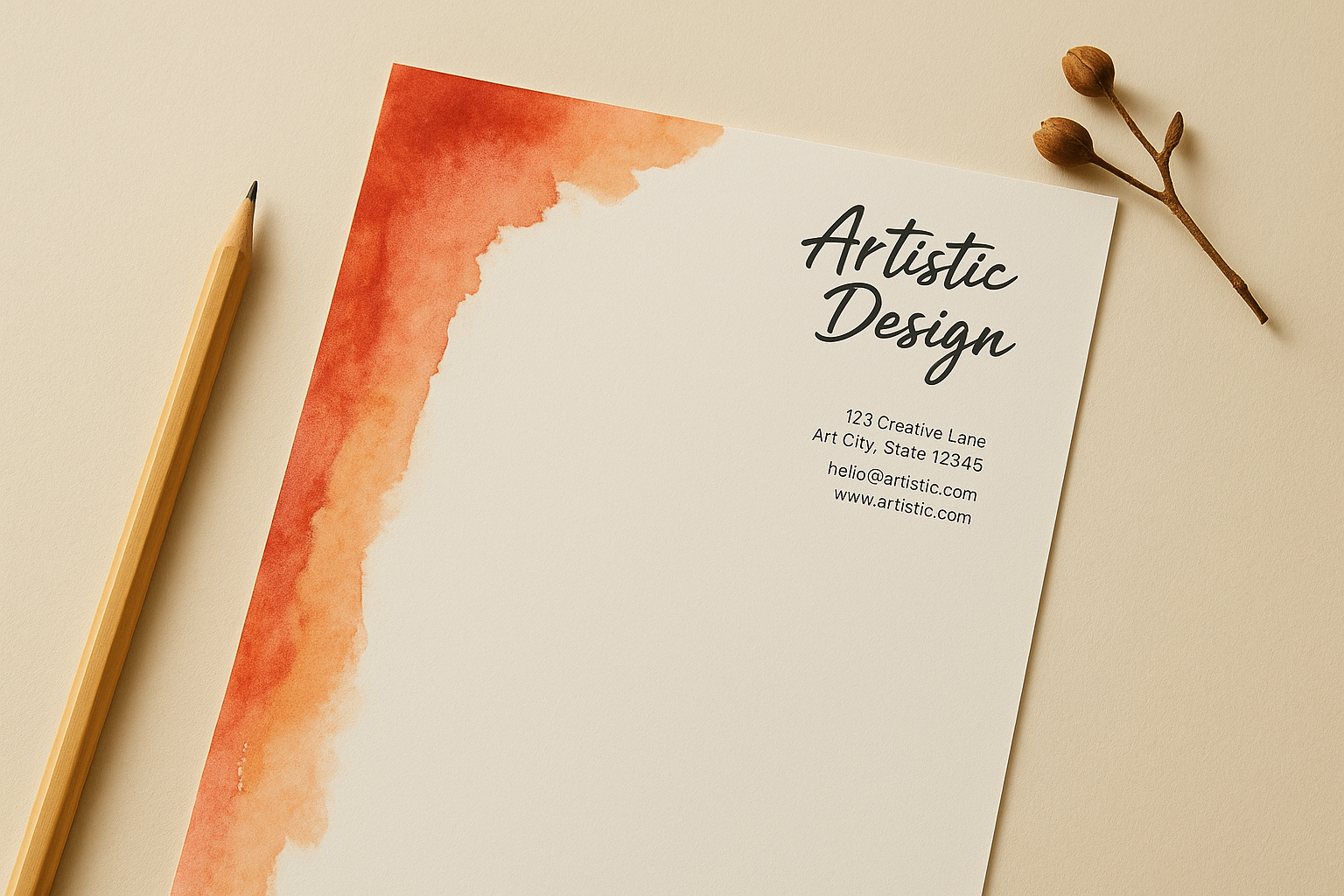 3. Creative and artistic letterhead templates