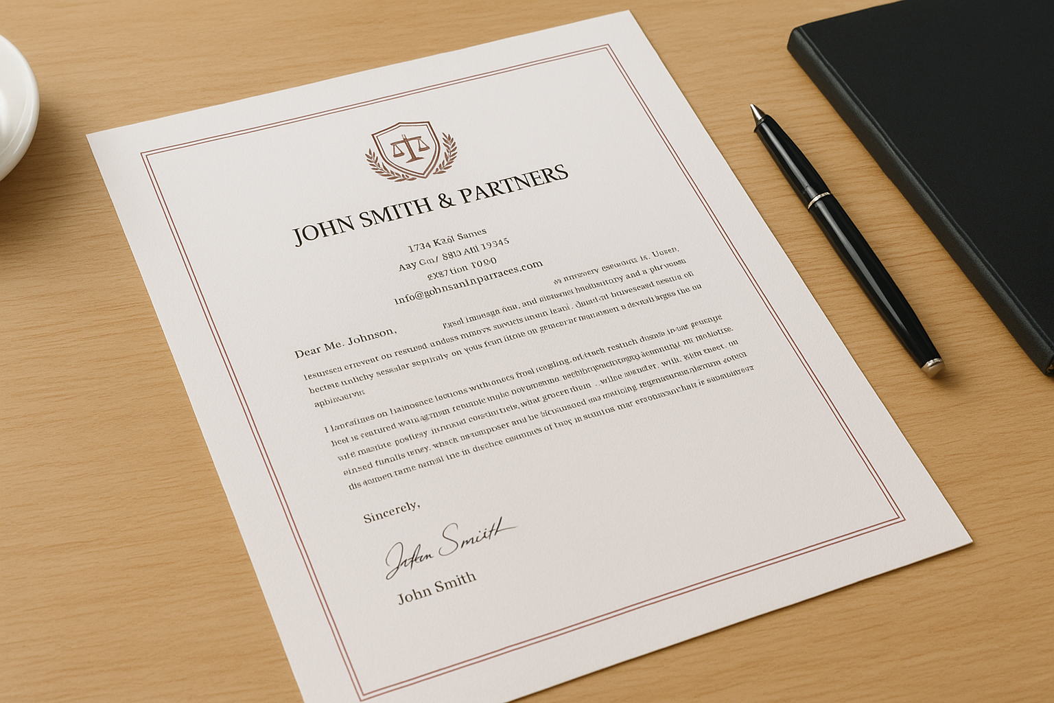 4. Law firm and professional services letterheads