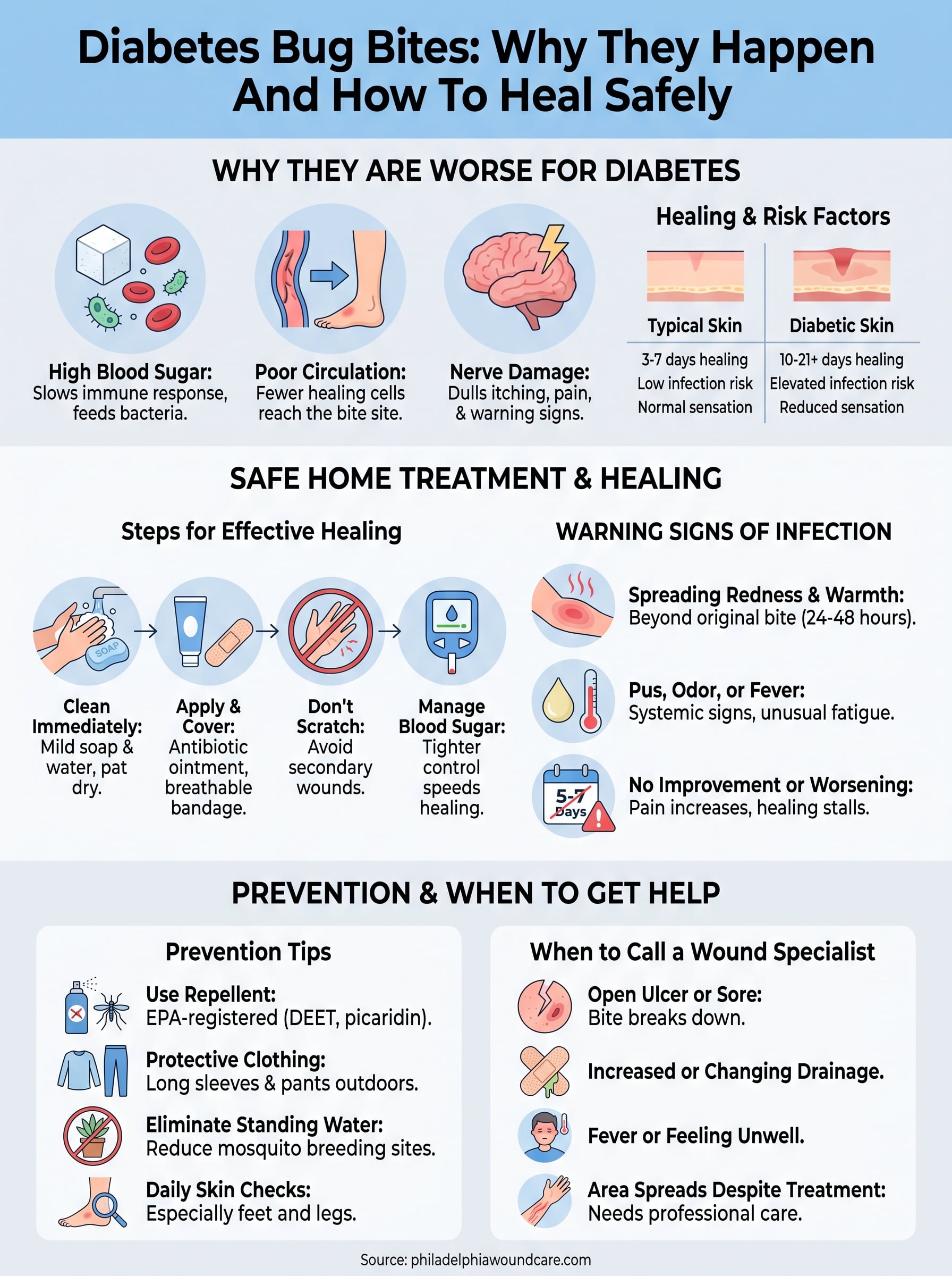 diabetes bug bites infographic